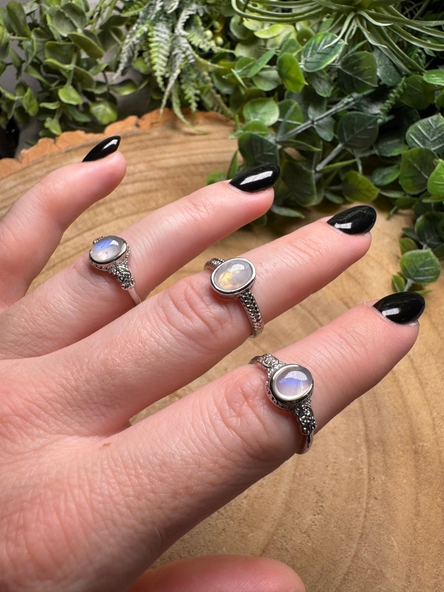 Moonstone Ring Adjustable | Copper Ashes