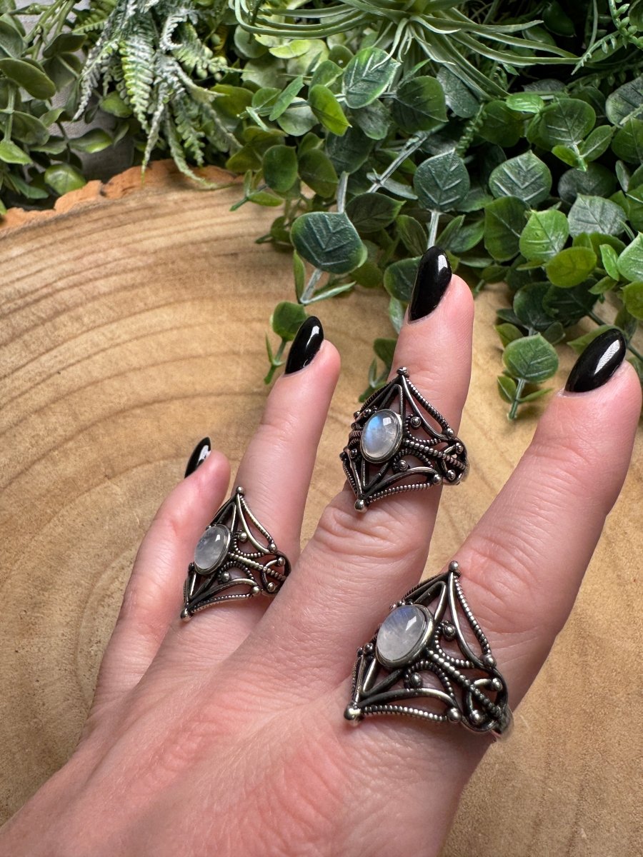 Moonstone Ring Adjustable | Copper Ashes