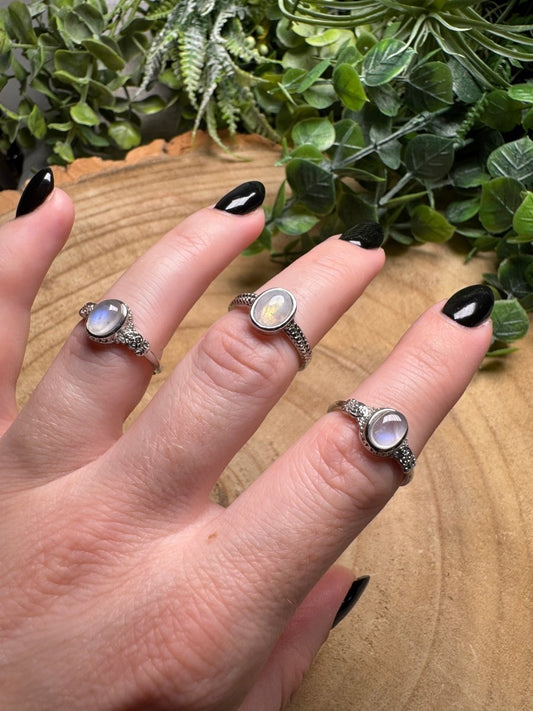 Moonstone Ring Adjustable | Copper Ashes