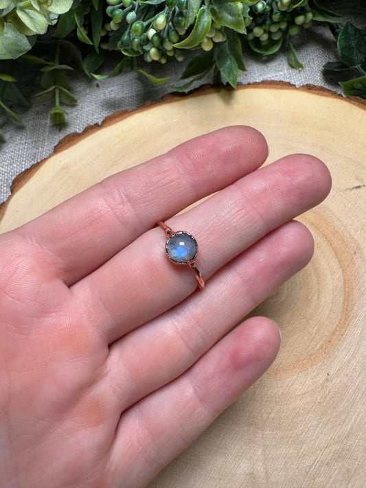 Moonstone Ring Size 7 | Copper Ashes
