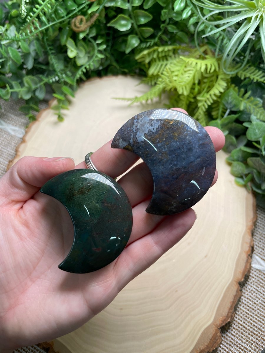 Moss Agate Moon | Copper Ashes