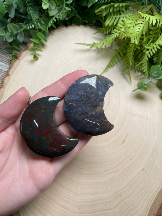 Moss Agate Moon | Copper Ashes