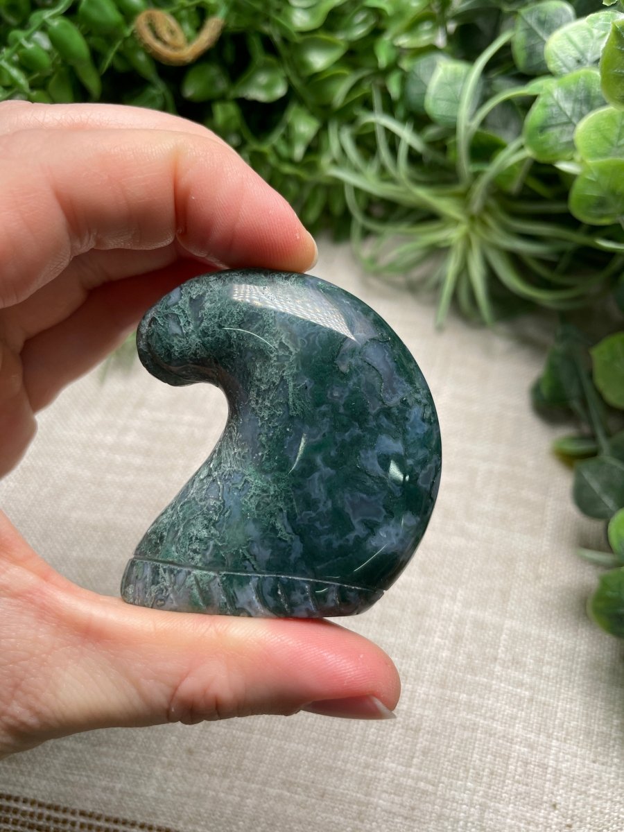 Moss Agate Santa Hat | Copper Ashes