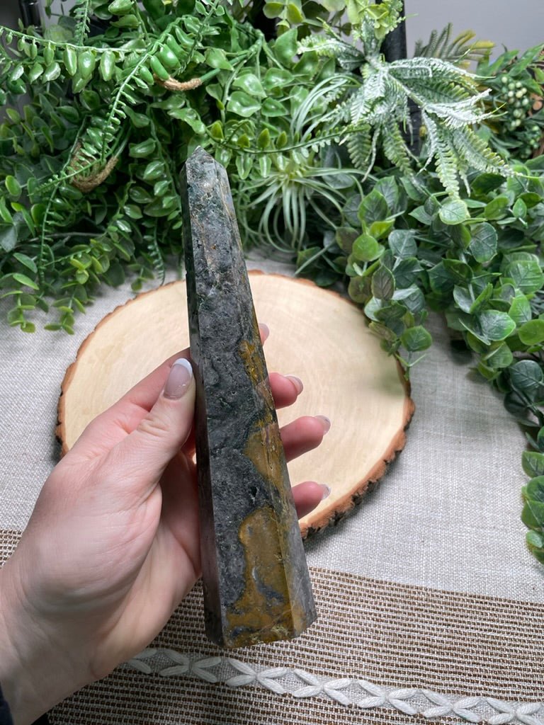 Moss Agate Tower | Copper Ashes