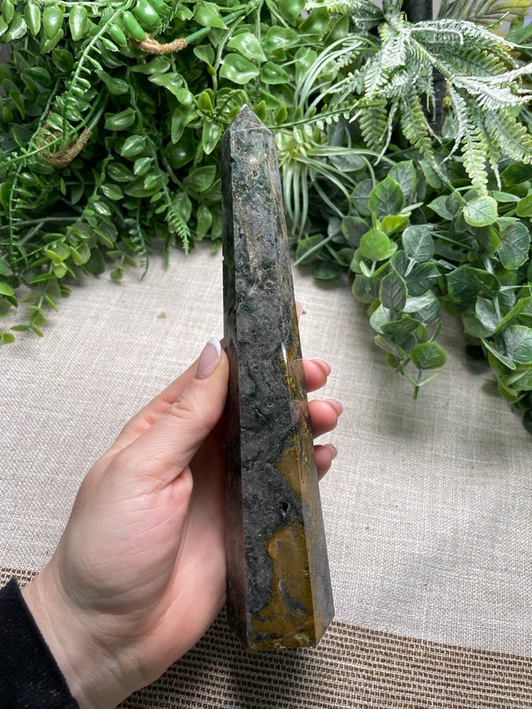 Moss Agate Tower | Copper Ashes