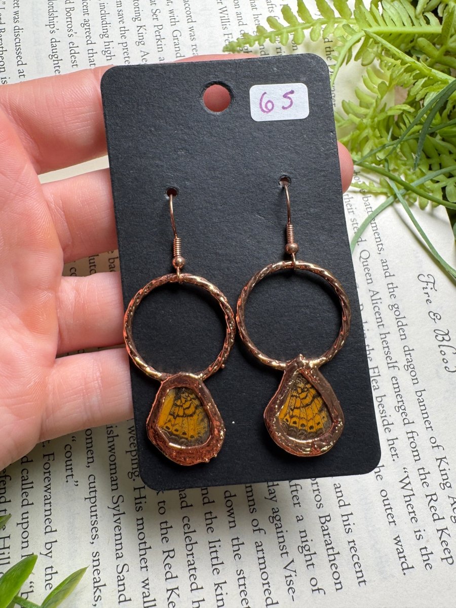 Moth Wing Earrings | Copper Ashes