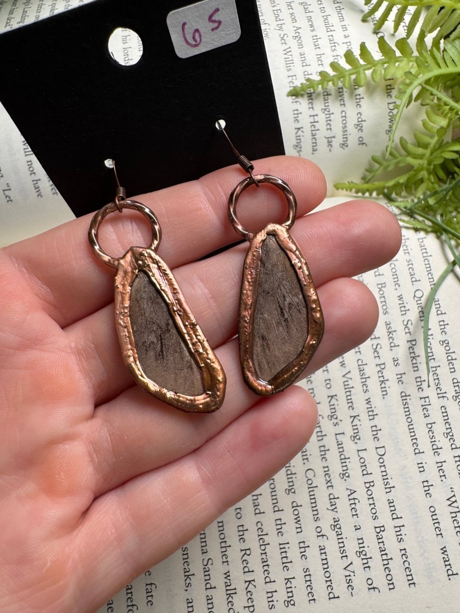 Moth Wing Earrings | Copper Ashes