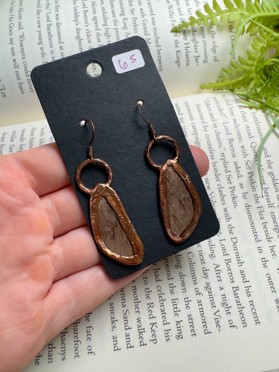 Moth Wing Earrings | Copper Ashes
