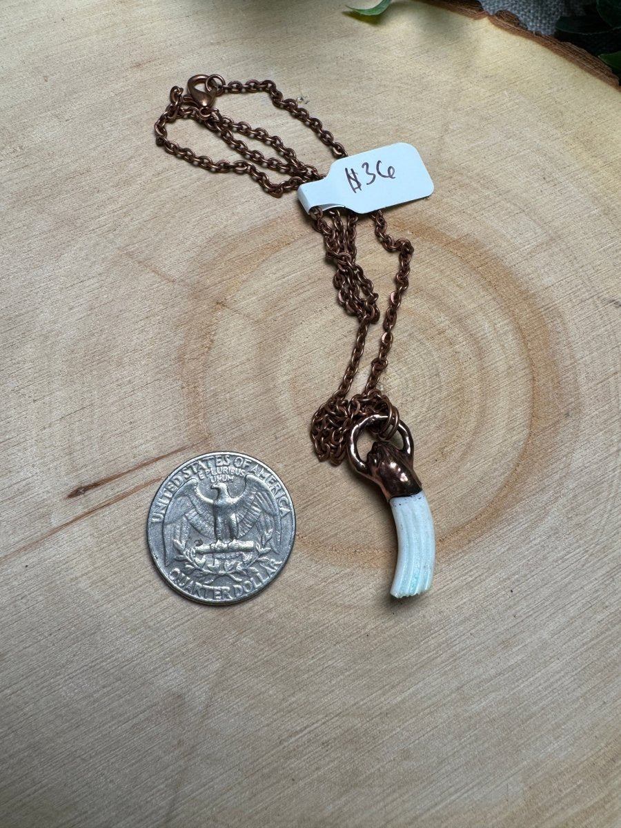 Muskrat Tooth Necklace | Copper Ashes