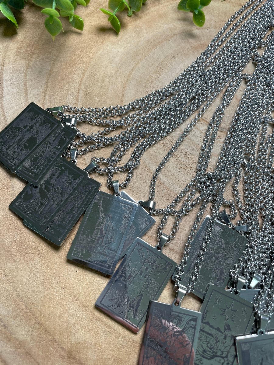 Mystery Pull Tarot Card Necklace | Copper Ashes