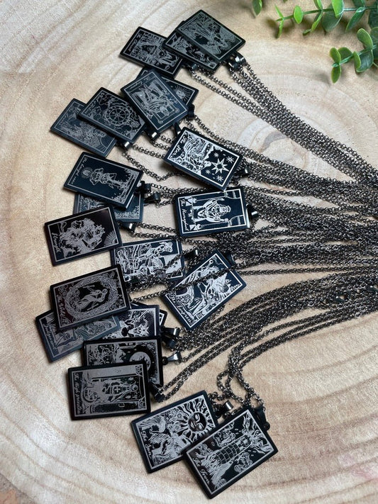 Mystery Pull Tarot Card Necklace | Copper Ashes