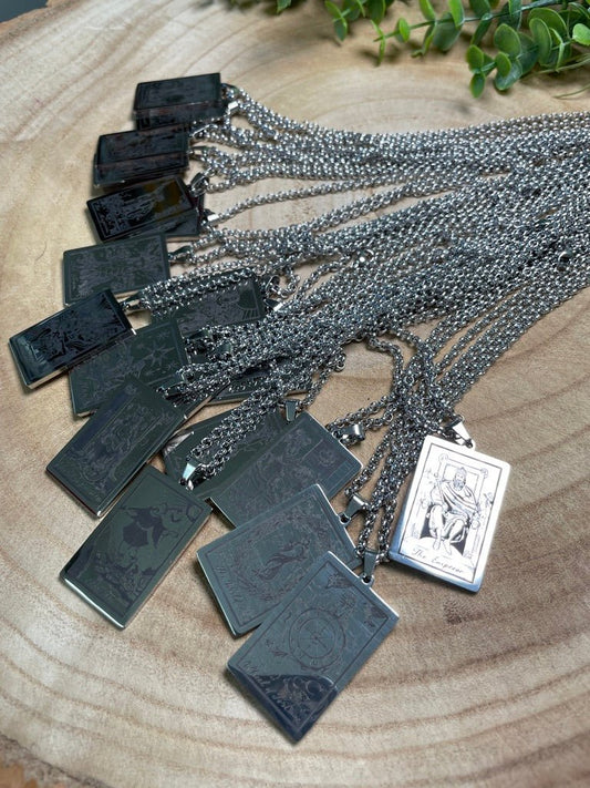 Mystery Pull Tarot Card Necklace | Copper Ashes