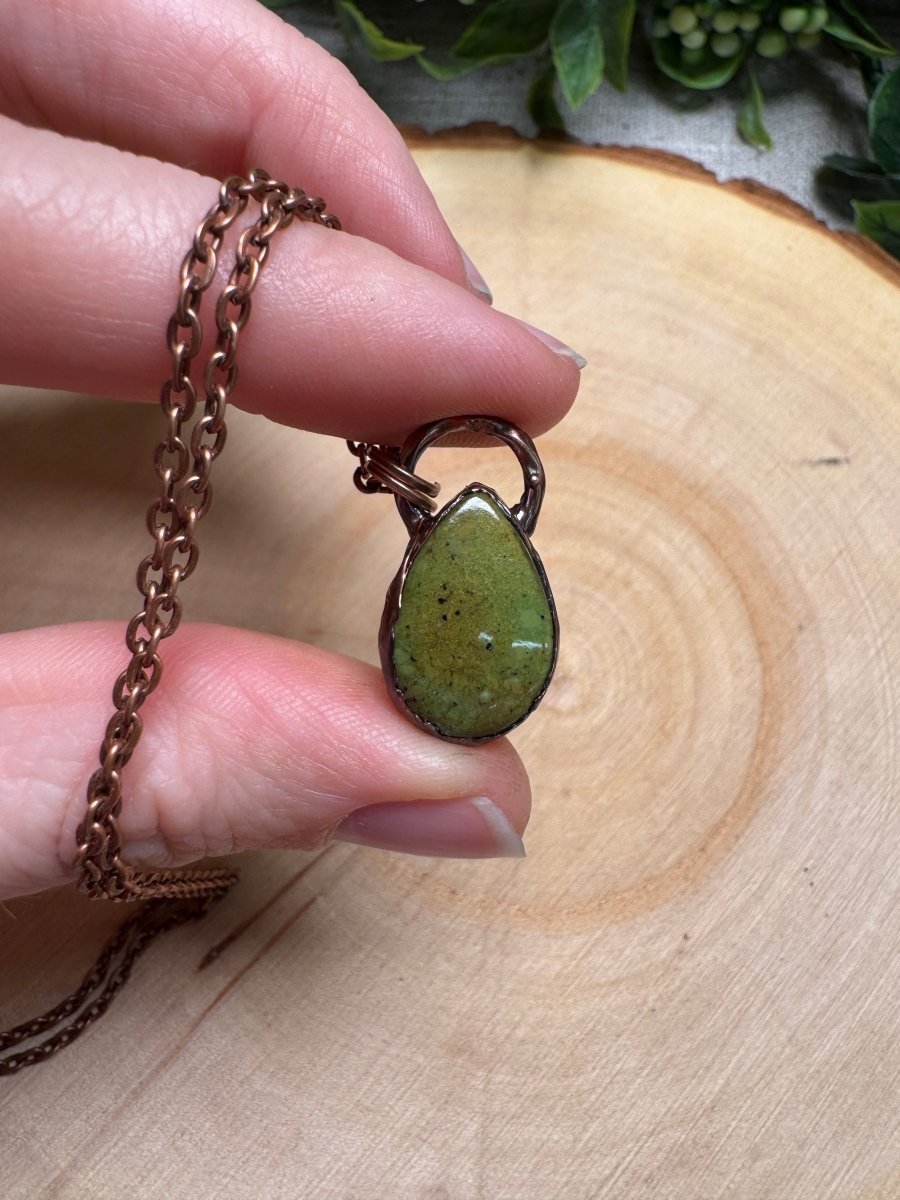 Natural Turquoise Necklace | Copper Ashes