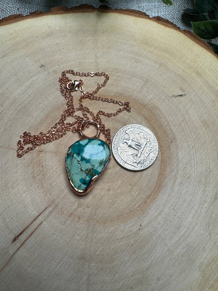 Natural Turquoise Necklace | Copper Ashes