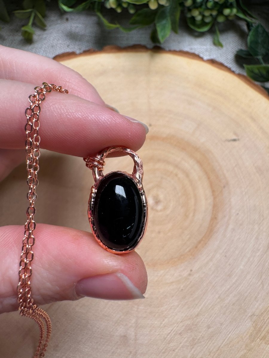 Obsidian Necklace | Copper Ashes