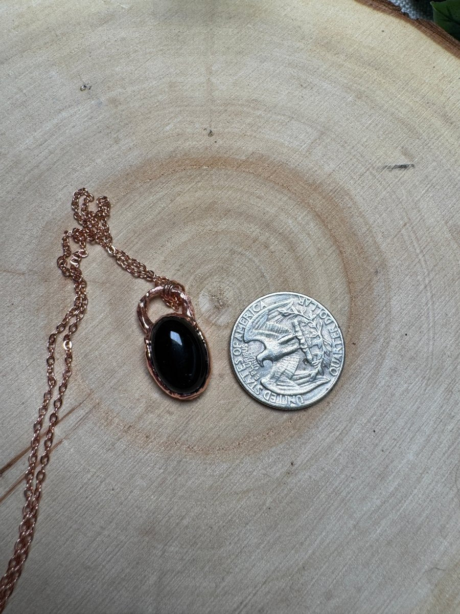 Obsidian Necklace | Copper Ashes