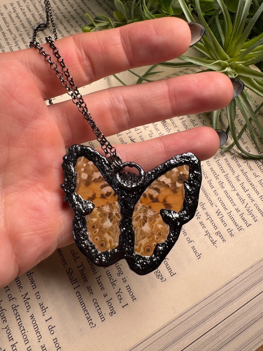 Ocean Jasper Butterfly Goddess Necklace | Copper Ashes