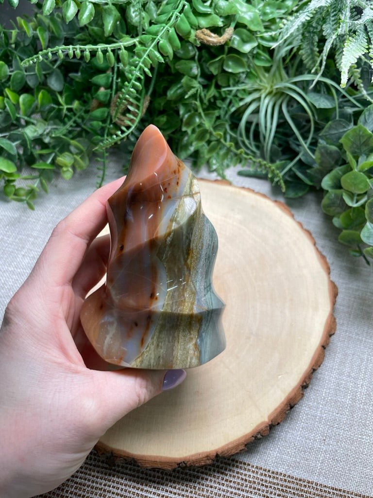 Ocean Jasper Flame | Copper Ashes