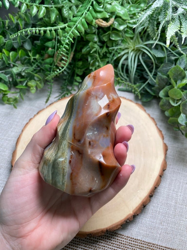 Ocean Jasper Flame | Copper Ashes