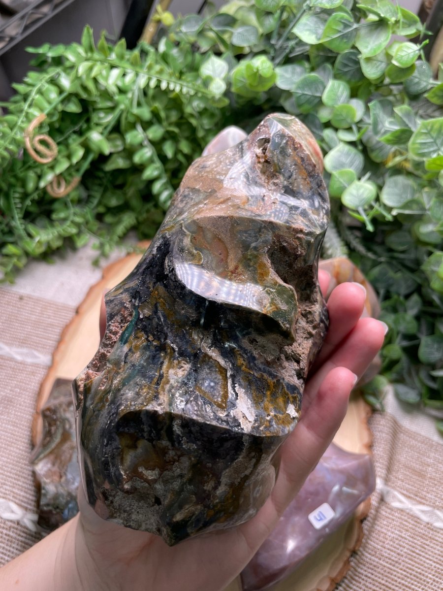 Ocean Jasper Flame | Copper Ashes