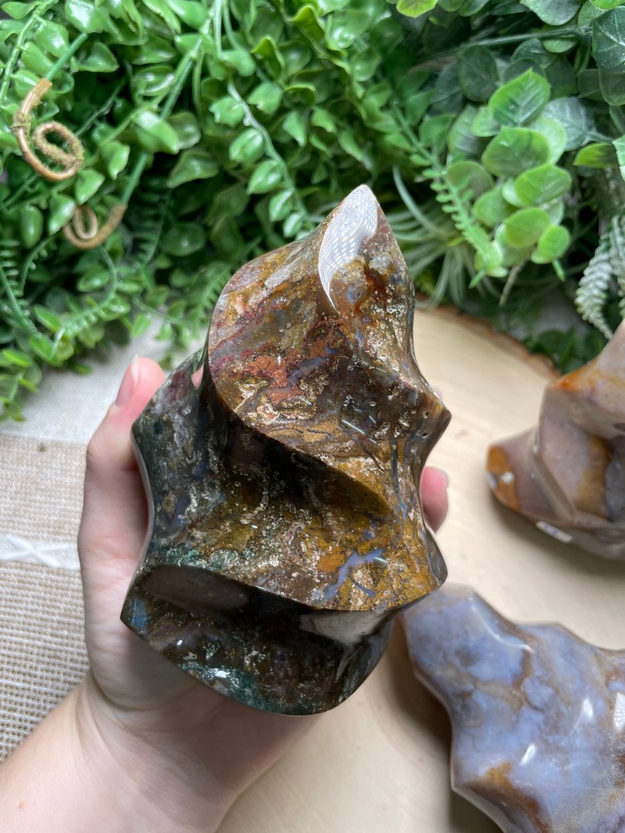Ocean Jasper Flame | Copper Ashes