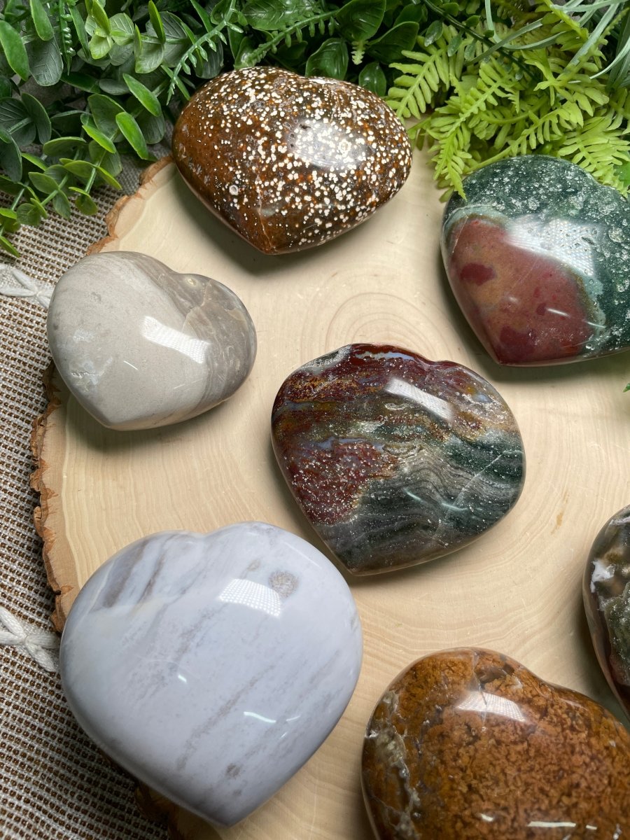 Ocean Jasper Heart | Copper Ashes