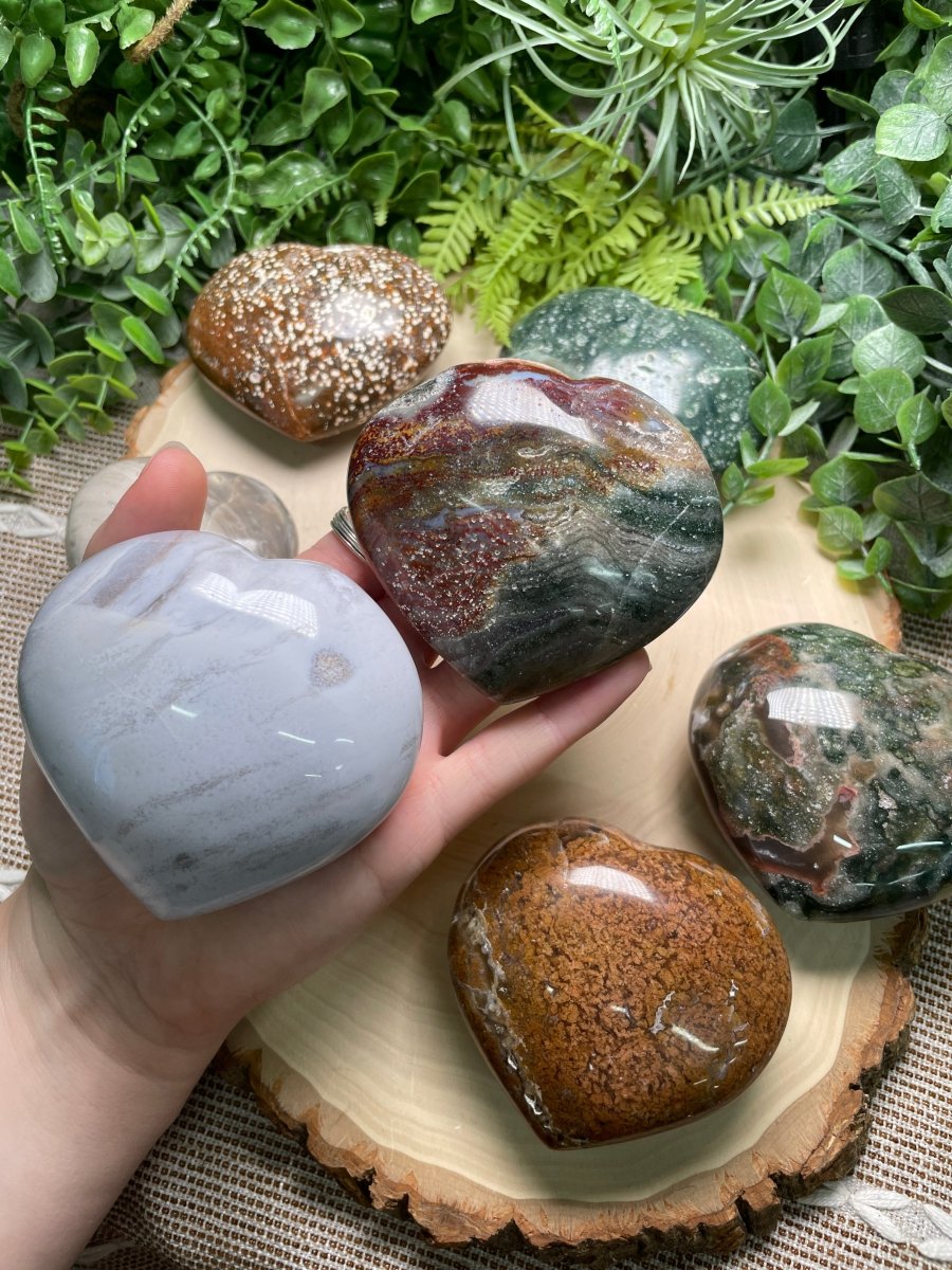 Ocean Jasper Heart | Copper Ashes