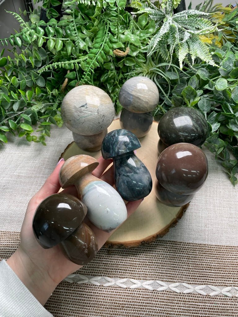 Ocean Jasper Mushroom | Copper Ashes