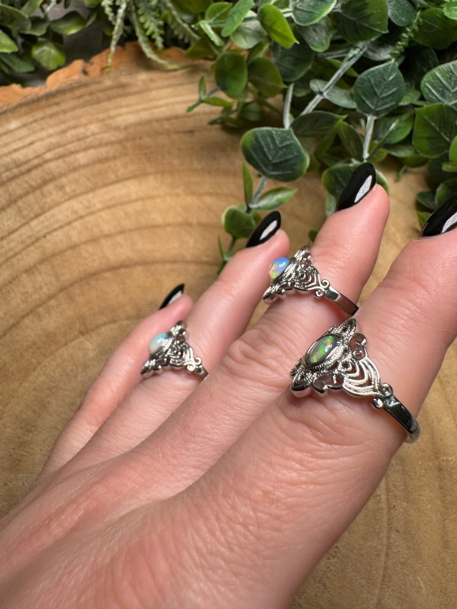 Opal Ring Adjustable | Copper Ashes