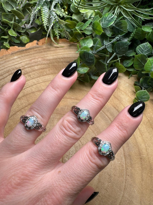 Opal Ring Adjustable | Copper Ashes