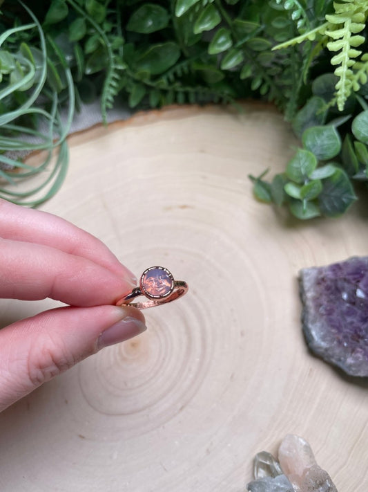 Opalite Goddess Ring Size 7.5 | Copper Ashes