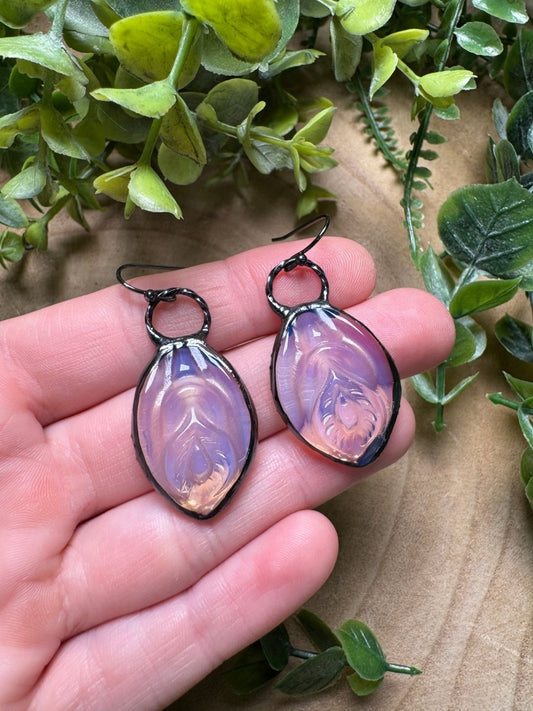 Opalite Yoni Earrings | Copper Ashes