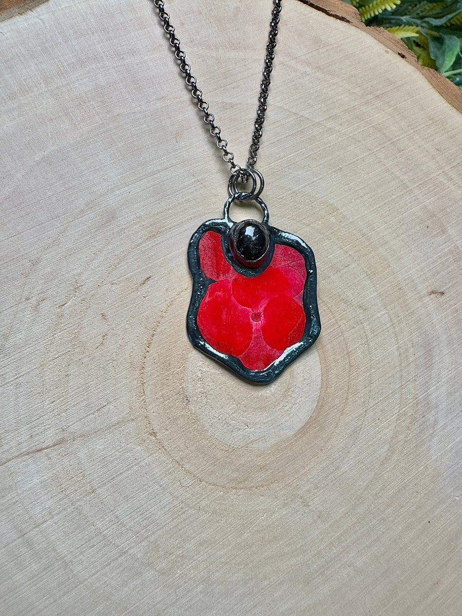 Ophelisse - Pietersite and Flower Necklace | Copper Ashes