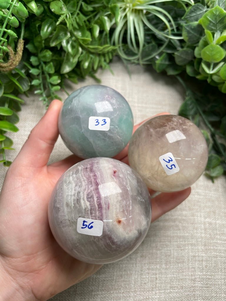 Pastel Fluorite Sphere | Copper Ashes