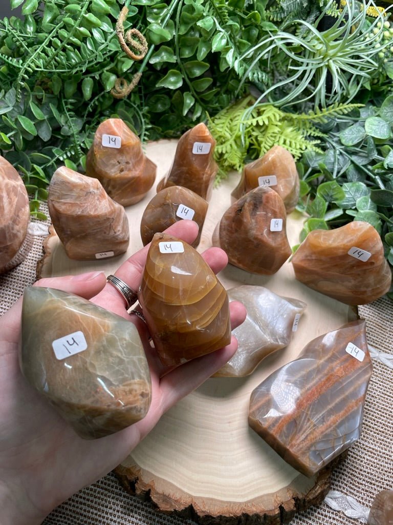 Peach Moonstone Flame | Copper Ashes