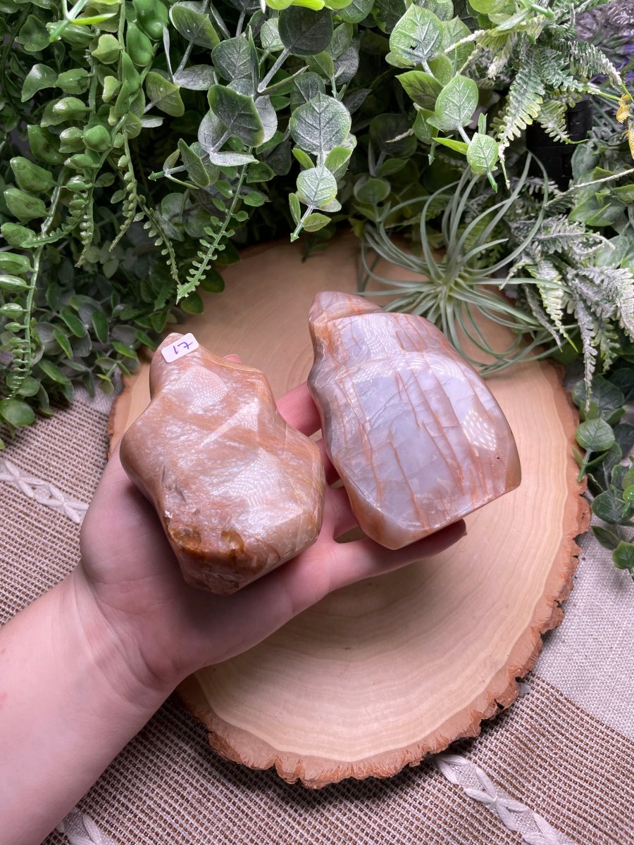 Peach Moonstone Flame | Copper Ashes