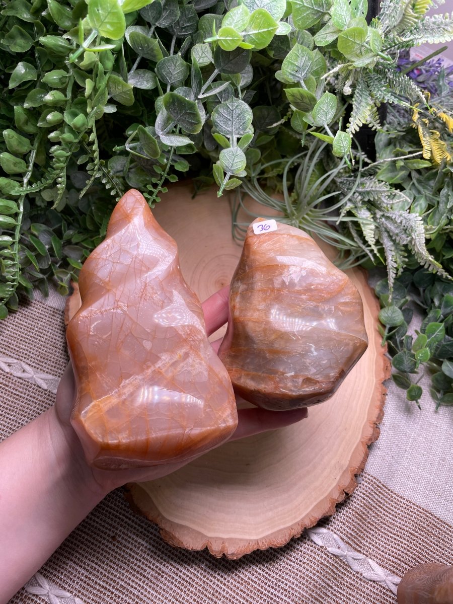 Peach Moonstone Flame | Copper Ashes