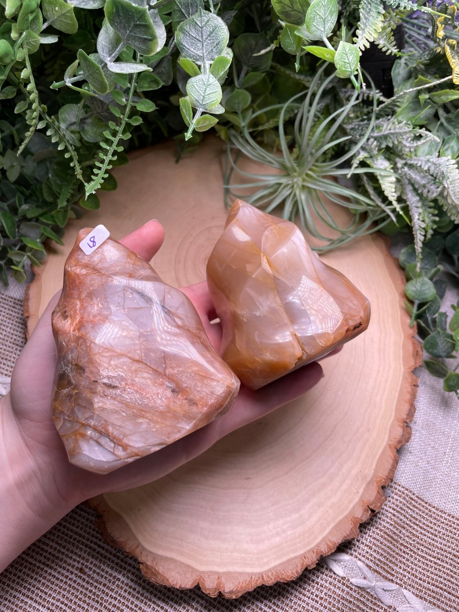 Peach Moonstone Flame | Copper Ashes