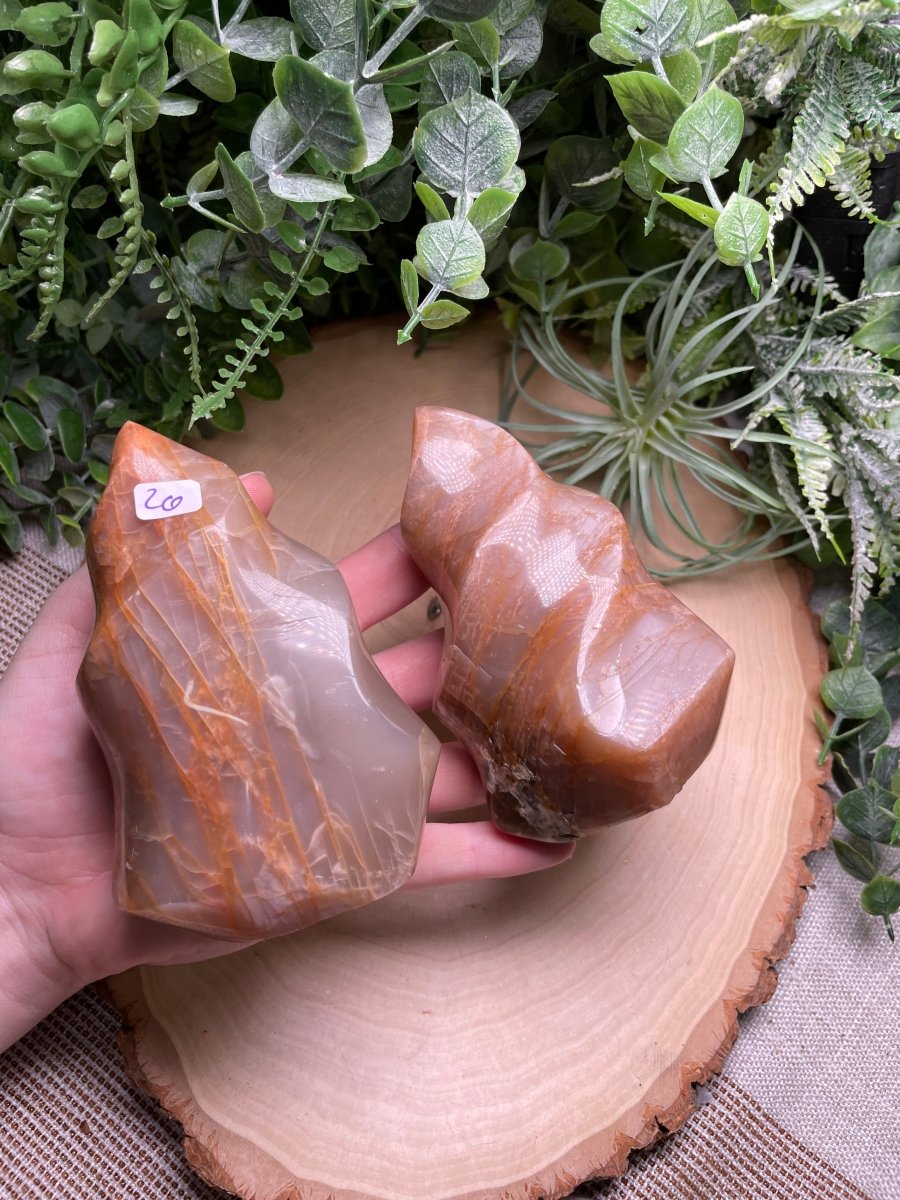 Peach Moonstone Flame | Copper Ashes