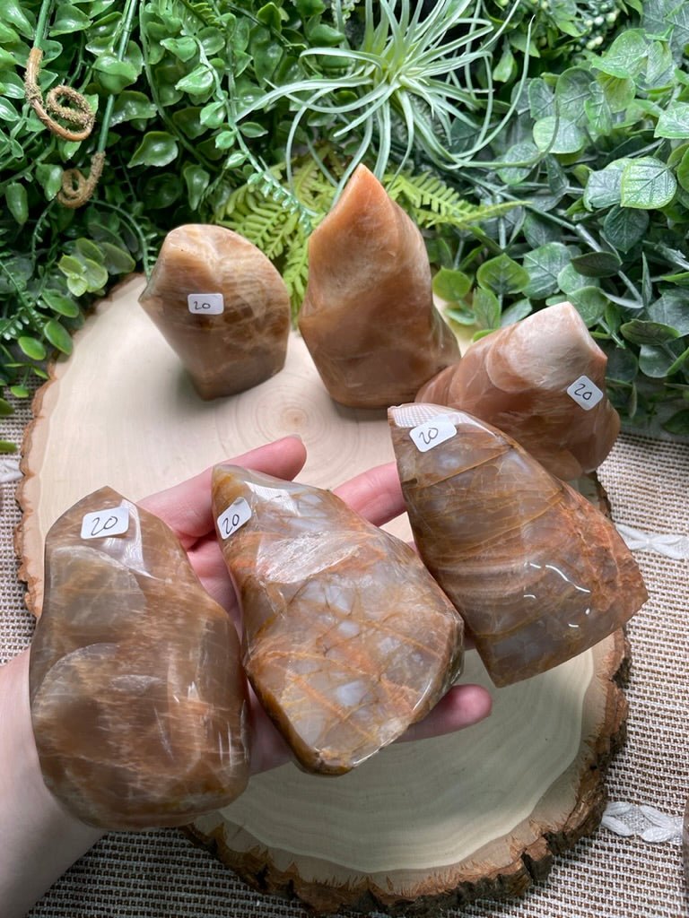 Peach Moonstone Flame | Copper Ashes