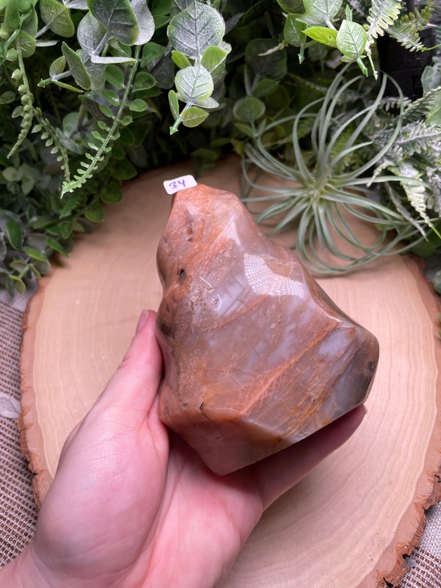 Peach Moonstone Flame | Copper Ashes