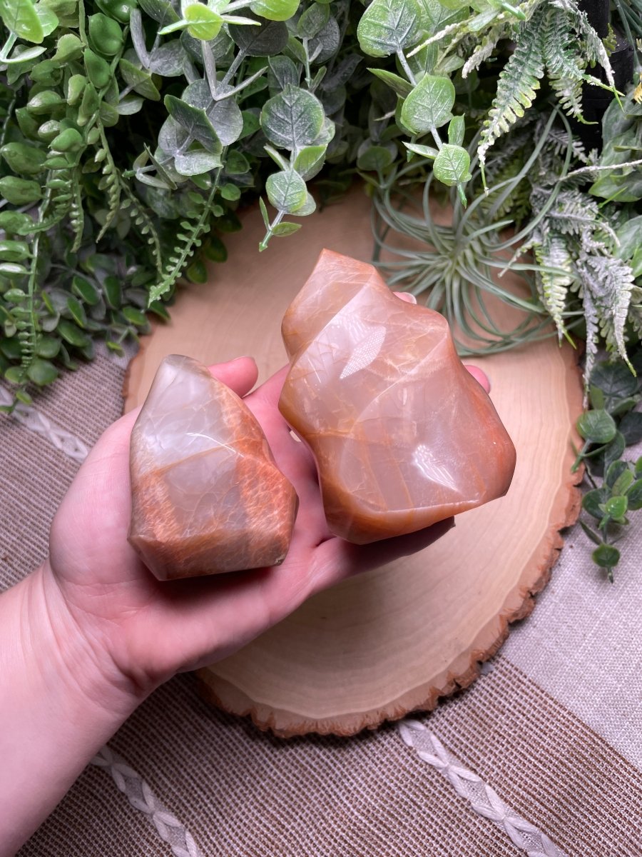 Peach Moonstone Flame | Copper Ashes
