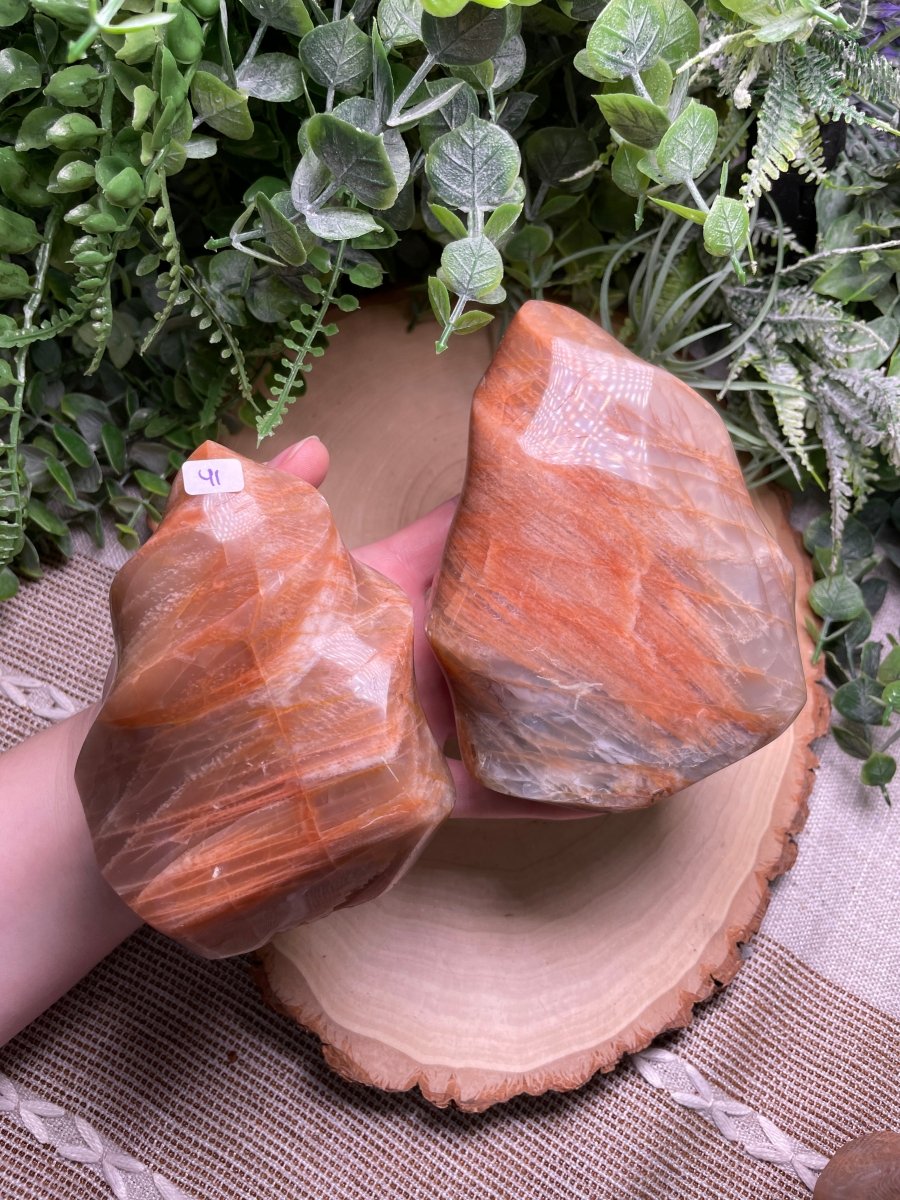 Peach Moonstone Flame | Copper Ashes