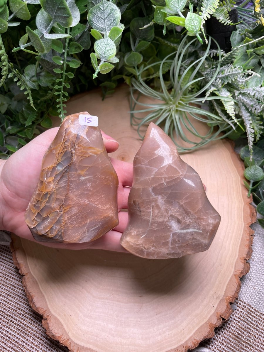 Peach Moonstone Flame | Copper Ashes