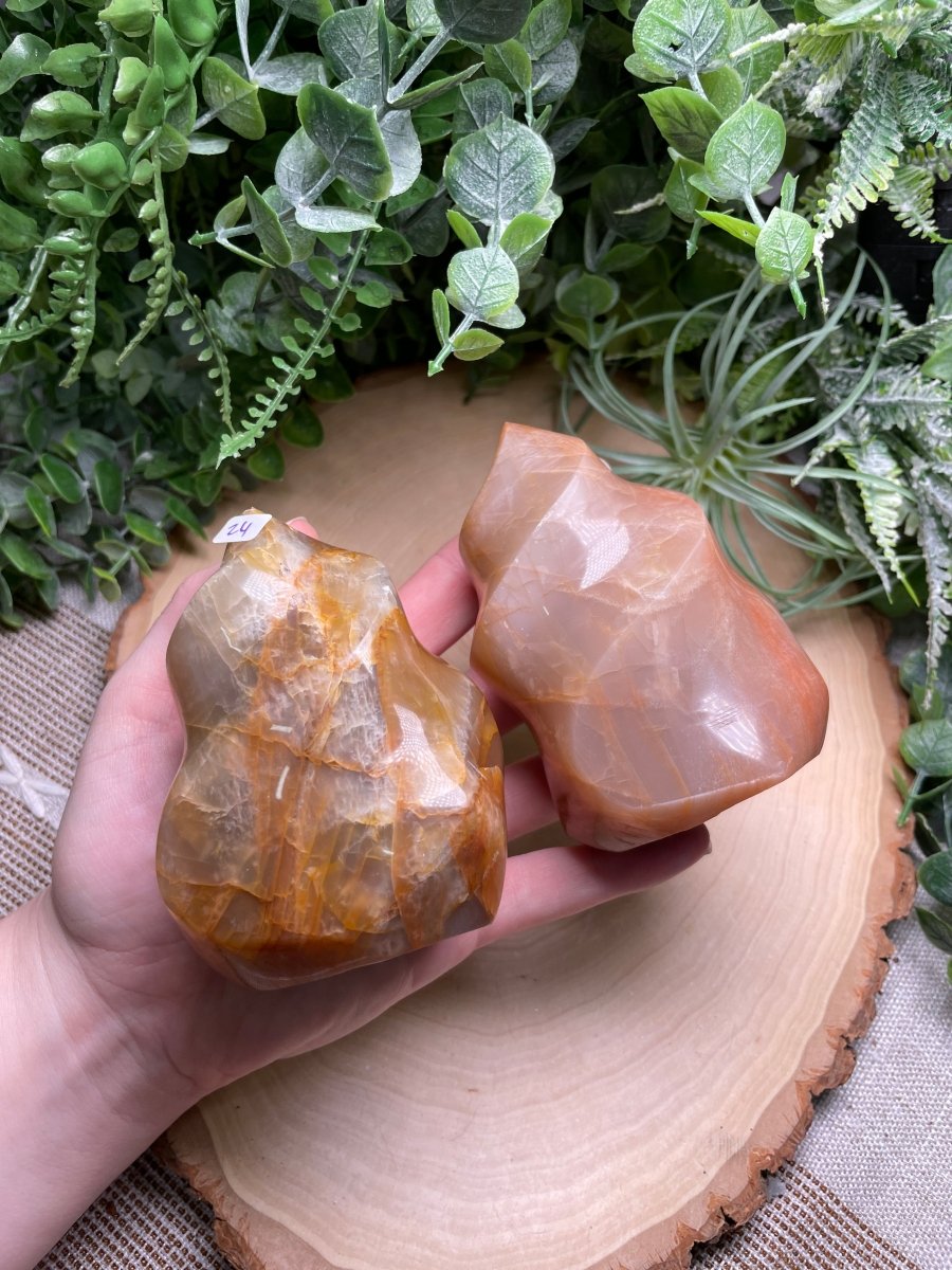 Peach Moonstone Flame | Copper Ashes