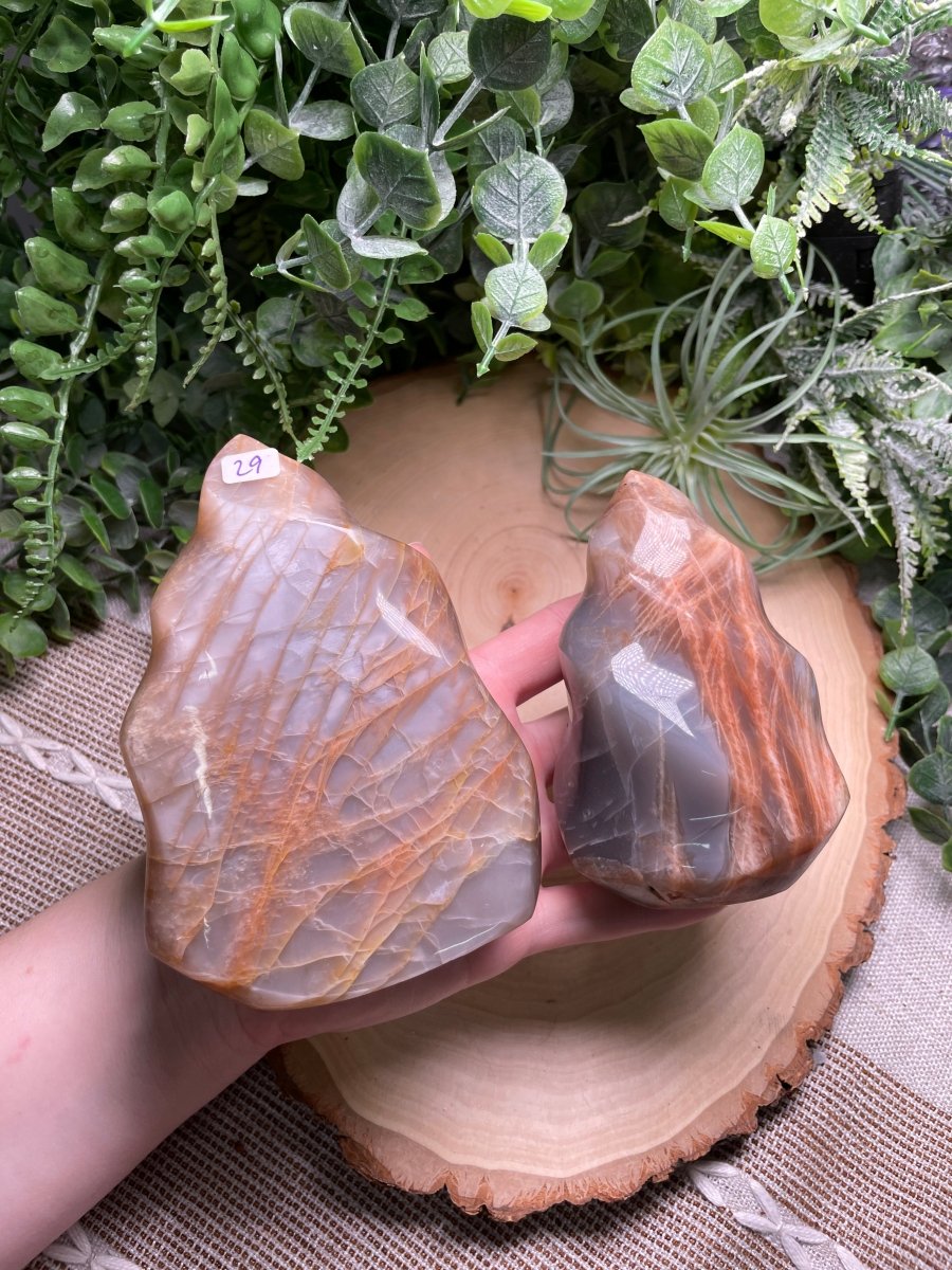 Peach Moonstone Flame | Copper Ashes
