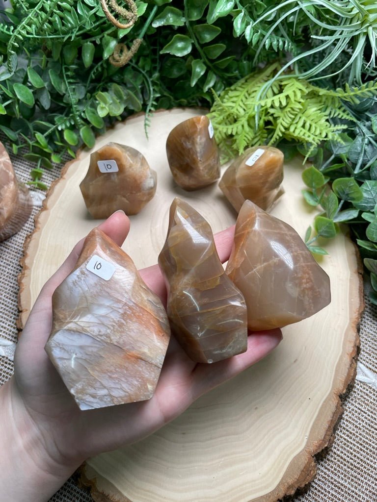 Peach Moonstone Flame | Copper Ashes