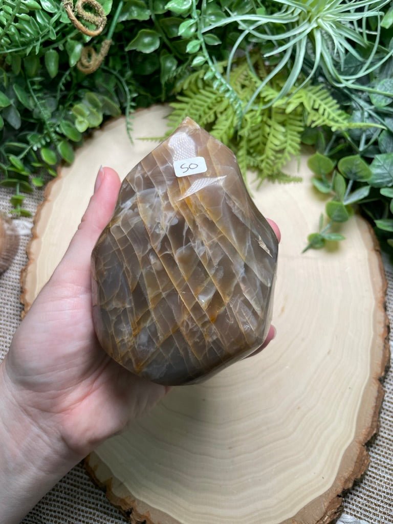 Peach Moonstone Flame | Copper Ashes