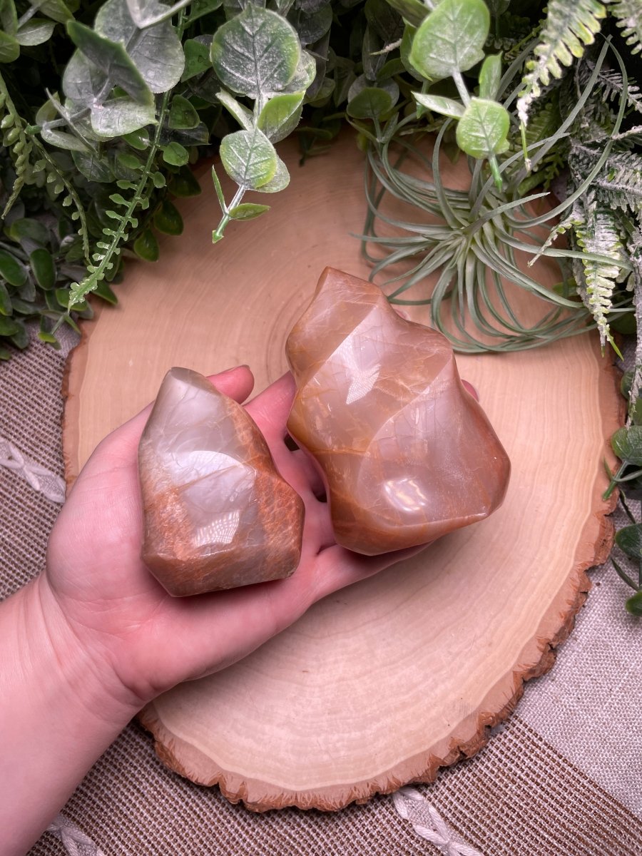 Peach Moonstone Flame | Copper Ashes