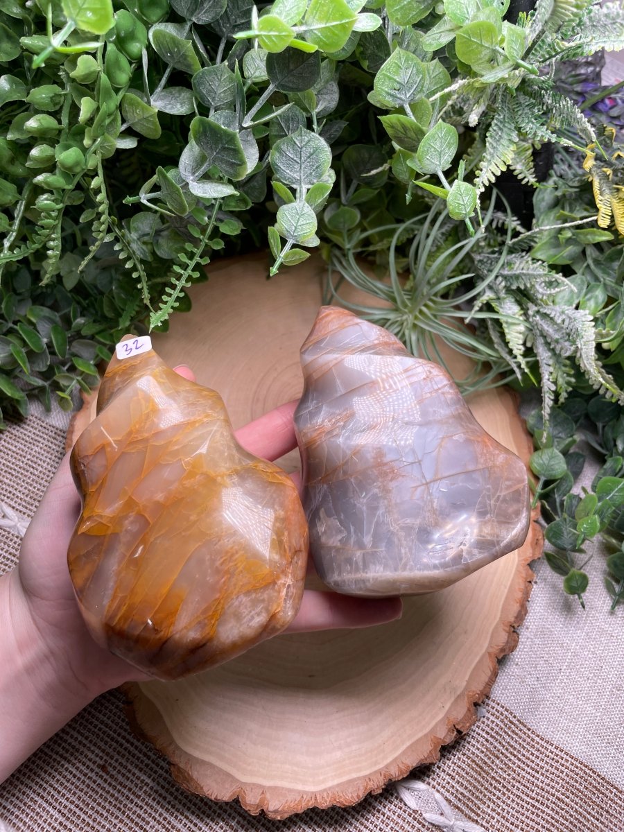 Peach Moonstone Flame | Copper Ashes